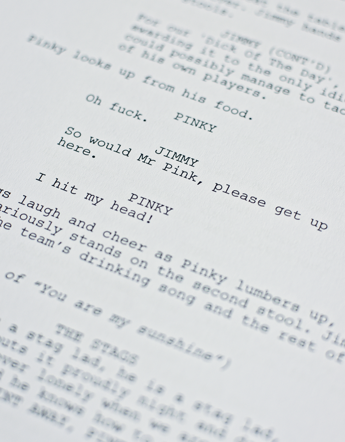 IN FROM THE SIDE - Original Screenplay